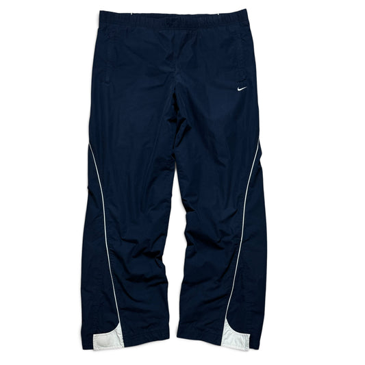 RARE 2000s Baggy Nike Trackpants Navy - (L)