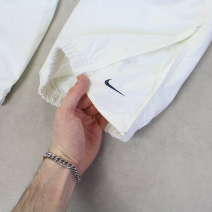 SUPER RARE 2000s Baggy Nike Trackpants White *PREMIUM* - (L)