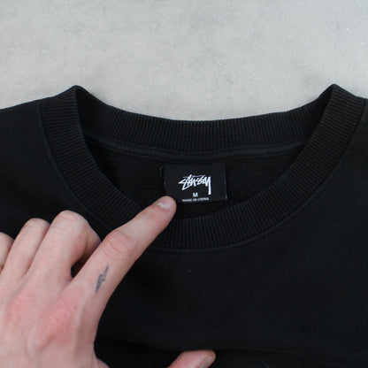 RARE Stüssy Spell Out Sweatshirt Black - (L)