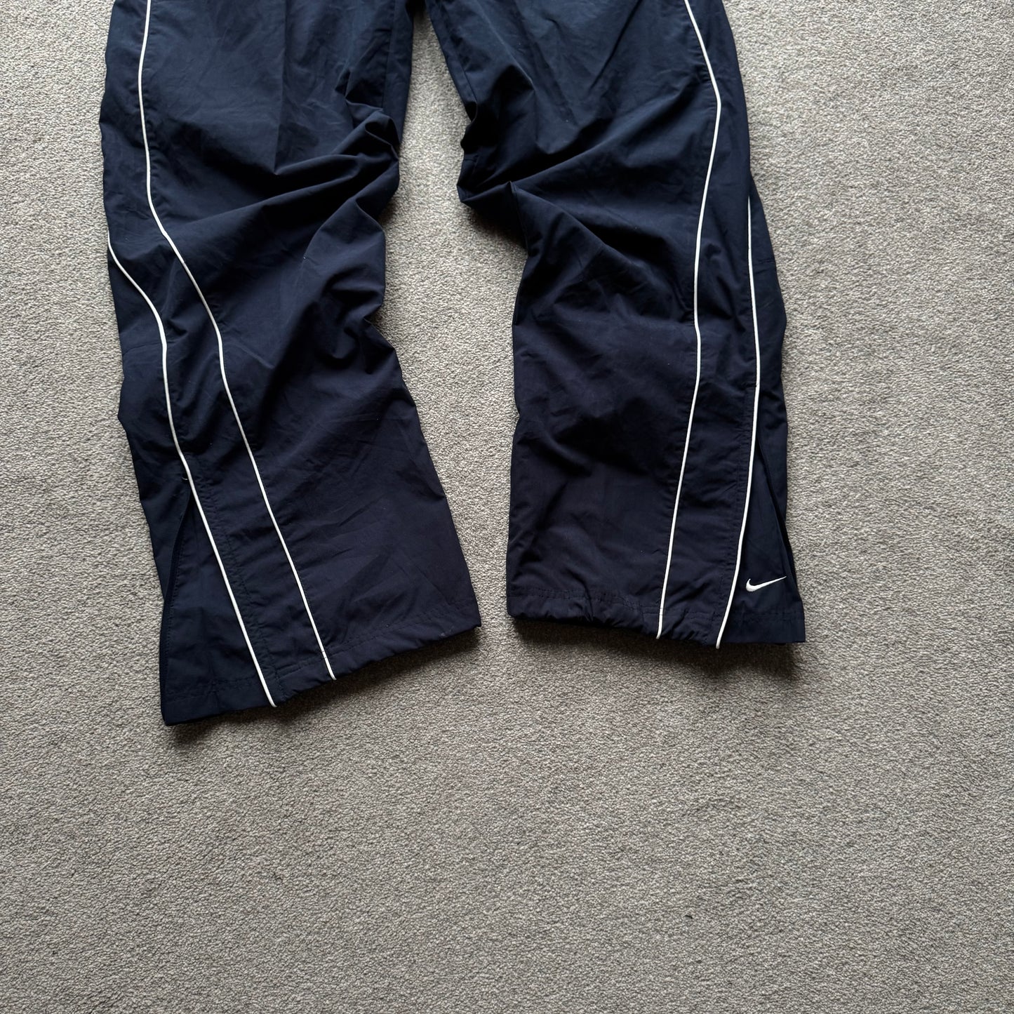 SUPER RARE 2000s Nike Trackpants Navy *PREMIUM* - (L)