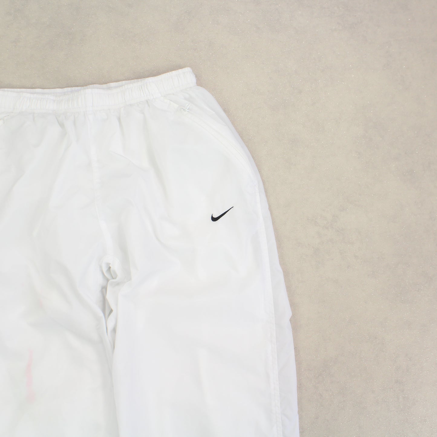 RARE 00s Nike Trackpants White - (S)