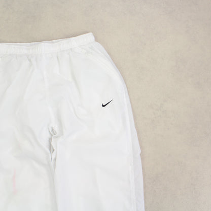 RARE 00s Nike Trackpants White - (S)