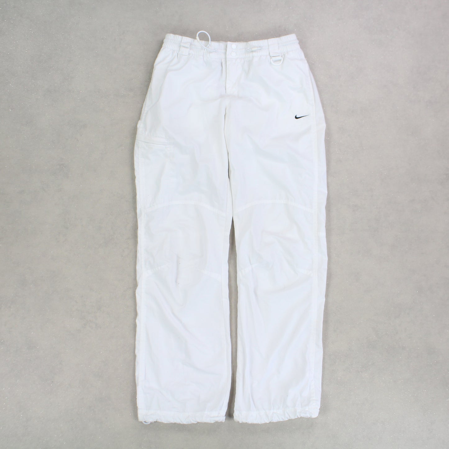 RARE 00s Womens Nike Trackpants White - (S)