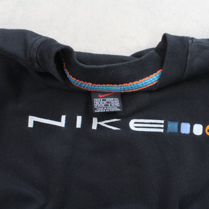 SUPER RARE Vintage 1990s Nike Sweatshirt Black - (S)