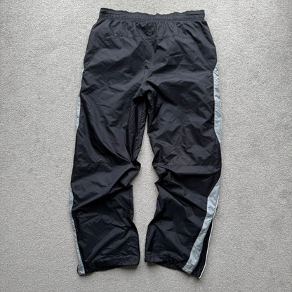 SUPER RARE 2000s Nike Trackpants Black - (L)