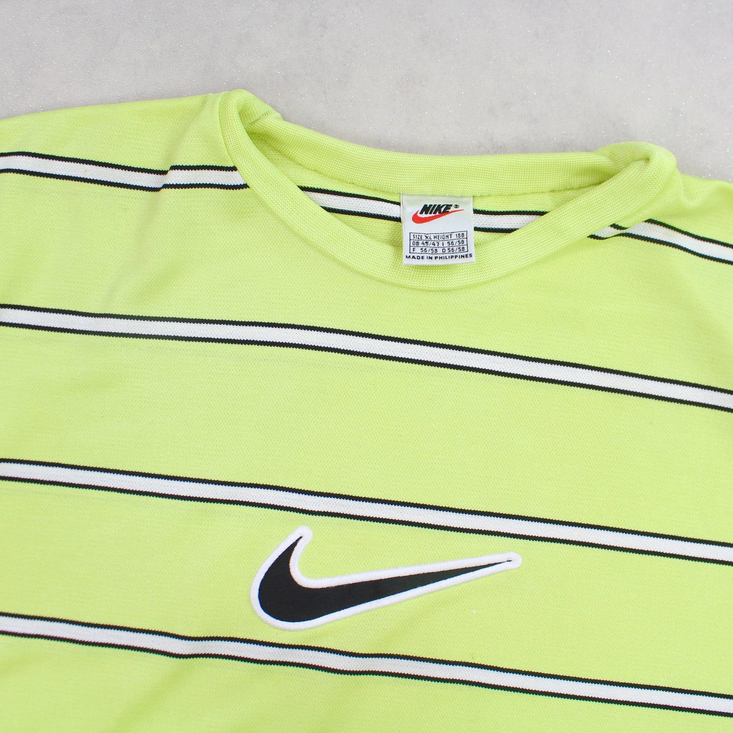 RARE Vintage 1990s Nike Swoosh T-Shirt Green - (XL)