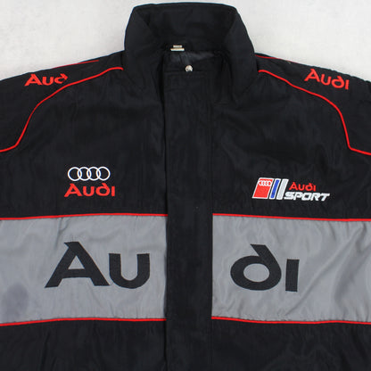 RARE Vintage 1990s Audi Racing Jacket Black - (L)