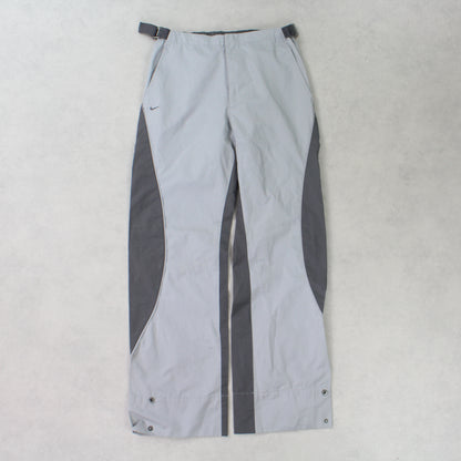 Vintage 00s Nike Trackpants Grey - (S)