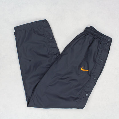 RARE Vintage 1990s Nike Trackpants Black - (S)