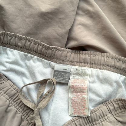 RARE 2000s Nike Trackpants Cream - (M)