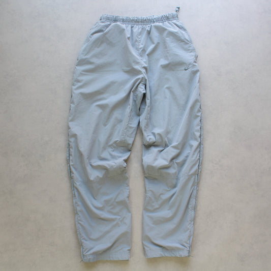 RARE 2000s Nike Trackpants Blue/Grey - (S)