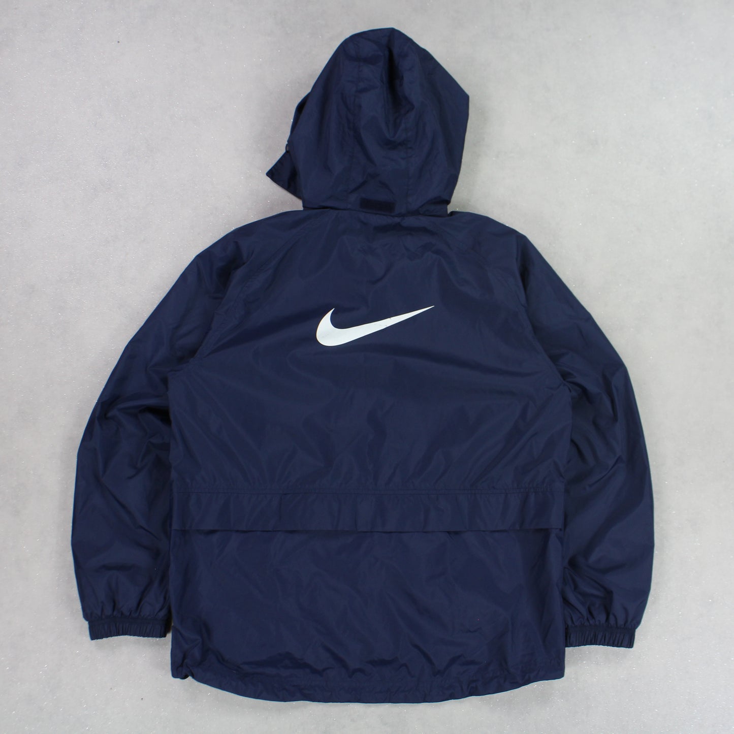 RARE 00s Nike Hooded Track Jacket Navy - (M)