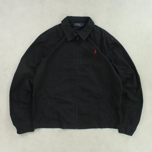 RARE 1990s Ralph Lauren Harrington Jacket Black - (L)