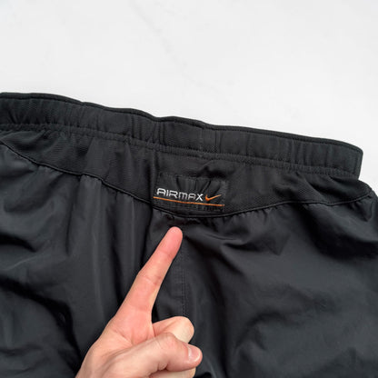 SUPER RARE 2000s Nike Air Max Trackpants Black - (S)