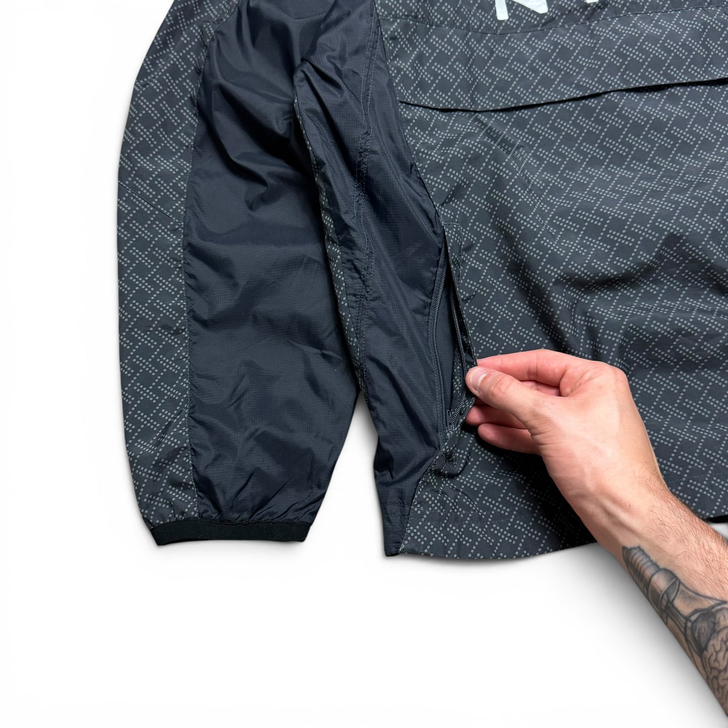 SUPER RARE 2000s Nike Shox Jacket Grey - (S)