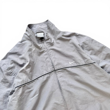 RARE 2000s Nike Track Jacket Grey - (L)