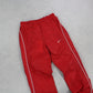 RARE 00s Nike Trackpants Red - (XS)