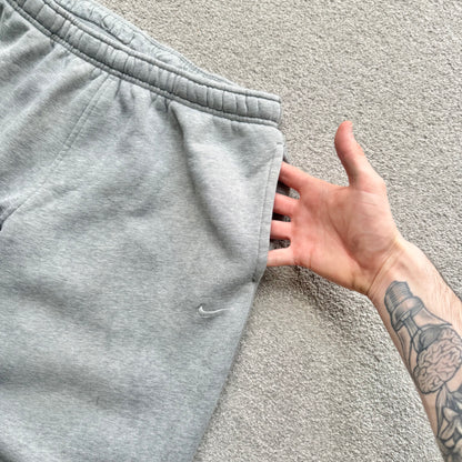RARE 2000s Wide Leg Nike Joggers Grey - (M)