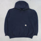 RARE Carhartt Hoodie Navy - (XL)