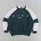 SUPER RARE 90s Nike Sweatshirt Green - (S)