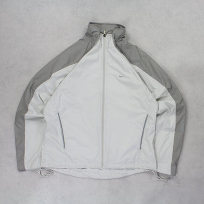 RARE 2000s Nike Track Jacket Cream - (S)