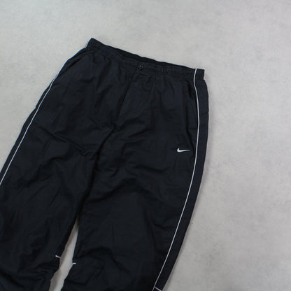 RARE 00s Nike Trackpants Black - (S)