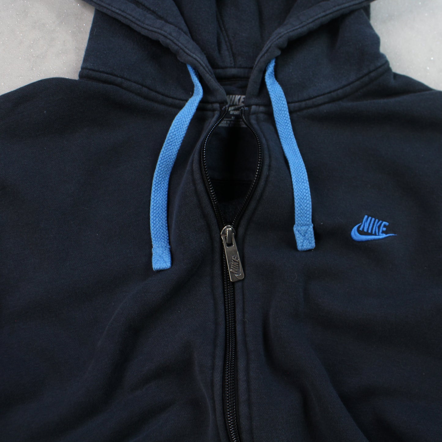 00s Nike Zip Up Hoodie Black - (S)