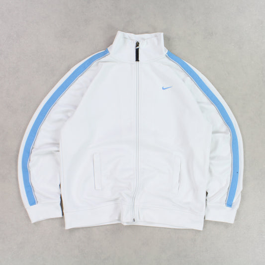 RARE 00s Nike Track Jacket White - (S)