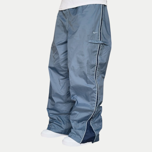 RARE 2000s Baggy Nike Trackpants Blue *PREMIUM* - (L)