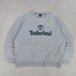 RARE Vintage 1990s Timberland Spell Out Sweatshirt Light Blue - (M)