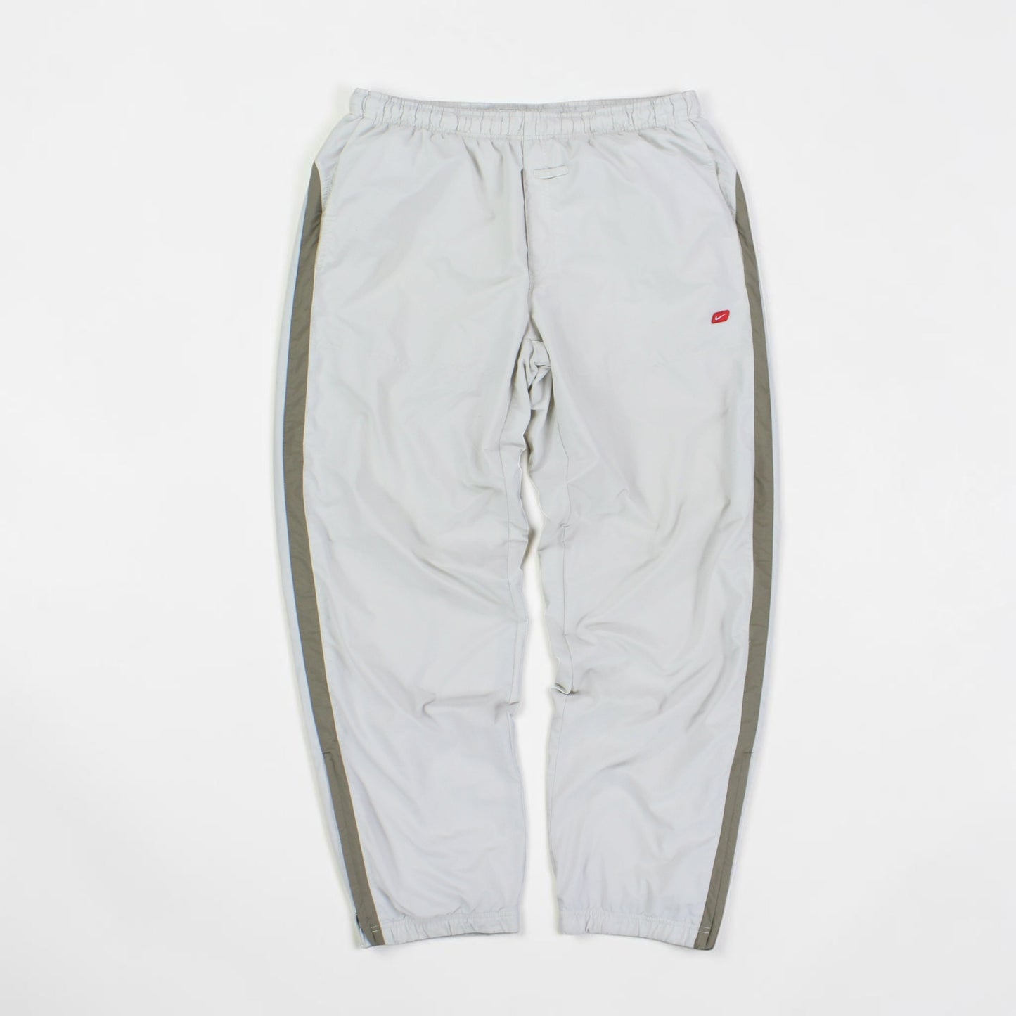 RARE 2000s Nike Trackpants Cream - (L)