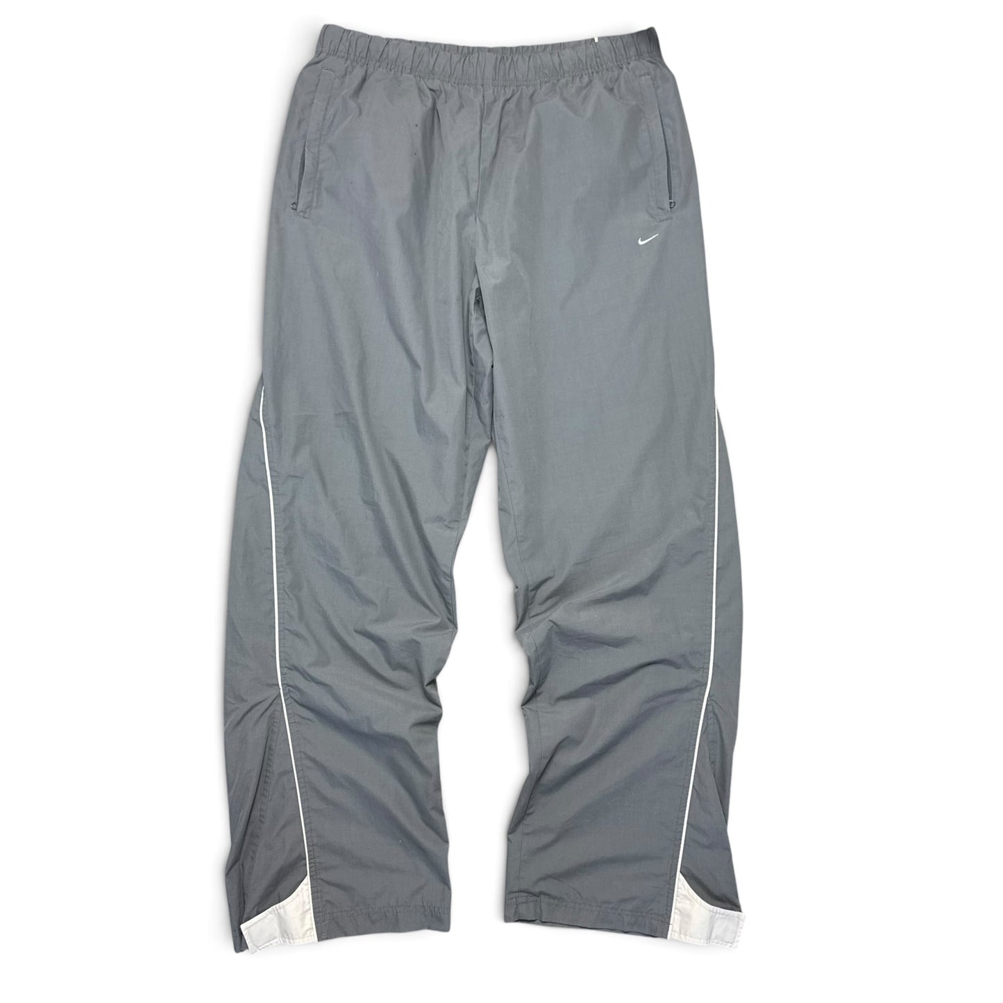 RARE 2000s Baggy Nike Trackpants Grey - (L)