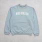 RARE Vintage 00s Nike Spell Out Sweatshirt Blue - (S)