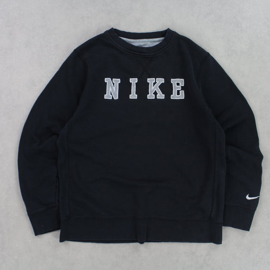 RARE 00s Nike Sweatshirt Black - (XS)