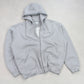 Vintage 00s Nike Zip Up Hoodie Grey - (L)