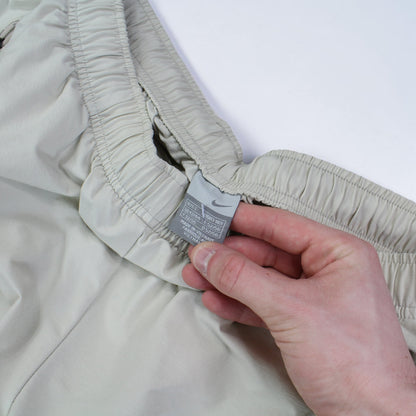 SUPER RARE 2000s Nike Trackpants Cream - (L)