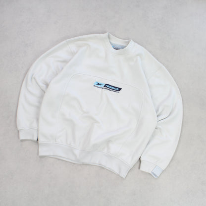 RARE Vintage 1990s Reebok Sweatshirt Cream - (M)