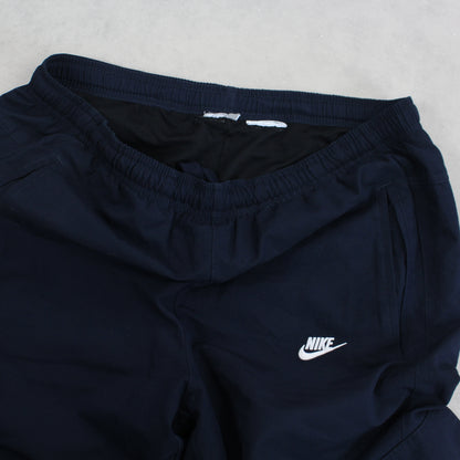 Vintage 00s Nike Cargo Trackpants Navy - (L)