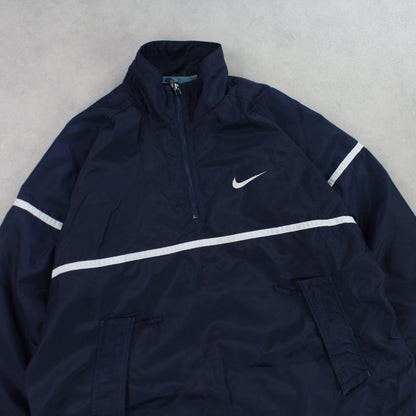 RARE 90s Nike Track Jacket Navy - (L)