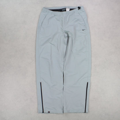 SUPER RARE Vintage 00s Nike Trackpants Blue - (L)