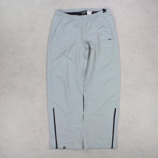 SUPER RARE Vintage 00s Nike Trackpants Blue - (L)