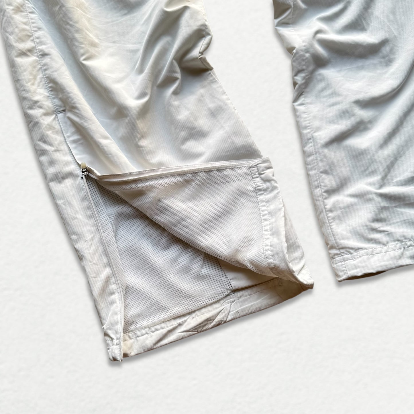 RARE 2000s Baggy Nike Trackpants White - (L)