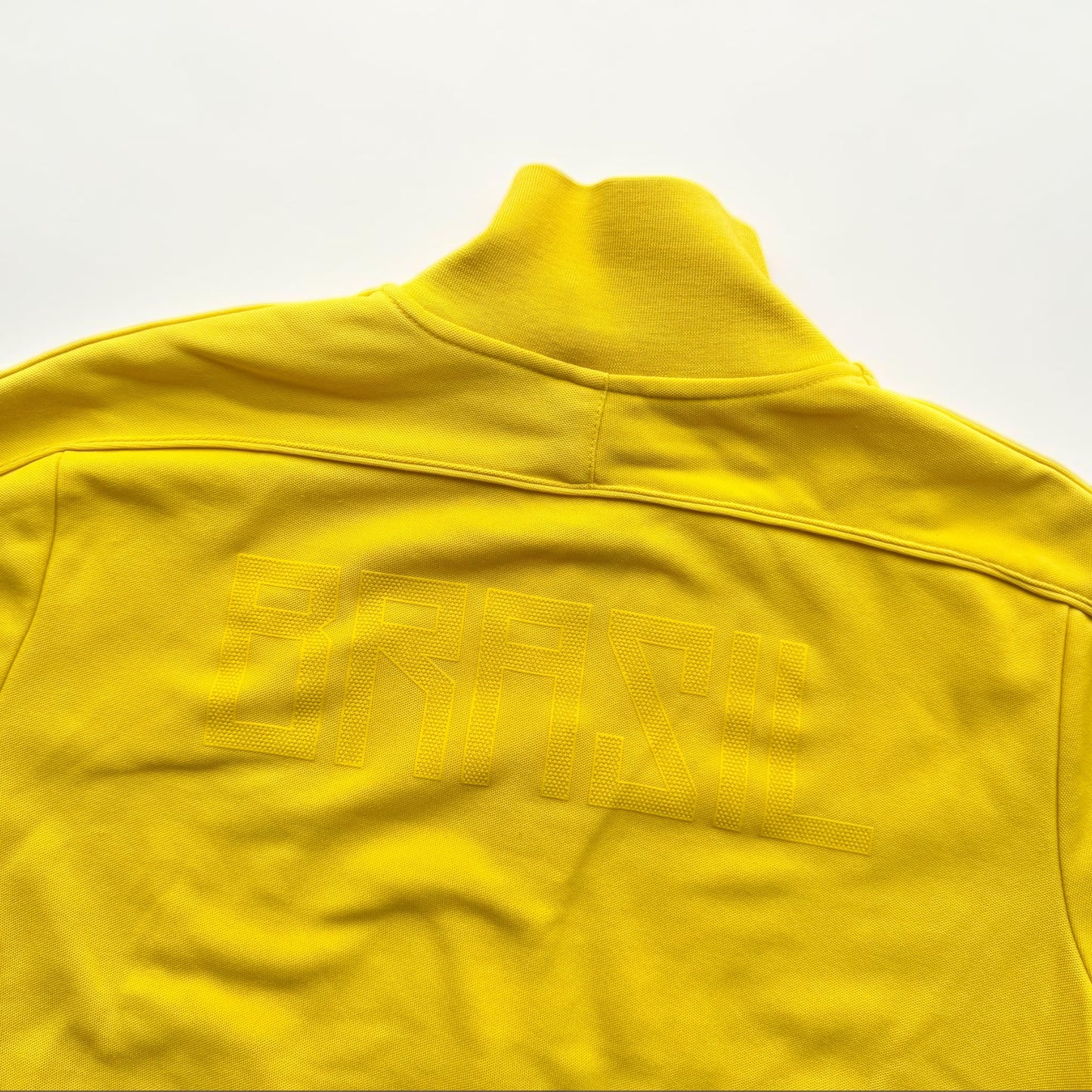SUPER RARE 2000s NIKE Brasil Zip Up Jacket Yellow - (M)