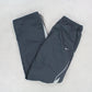 RARE Vintage 00s Nike Trackpants Grey - (M)