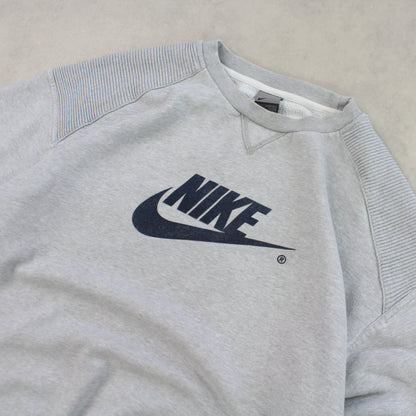 SELTENES schweres Nike-Sweatshirt aus den 2000ern, Grau – (XL)