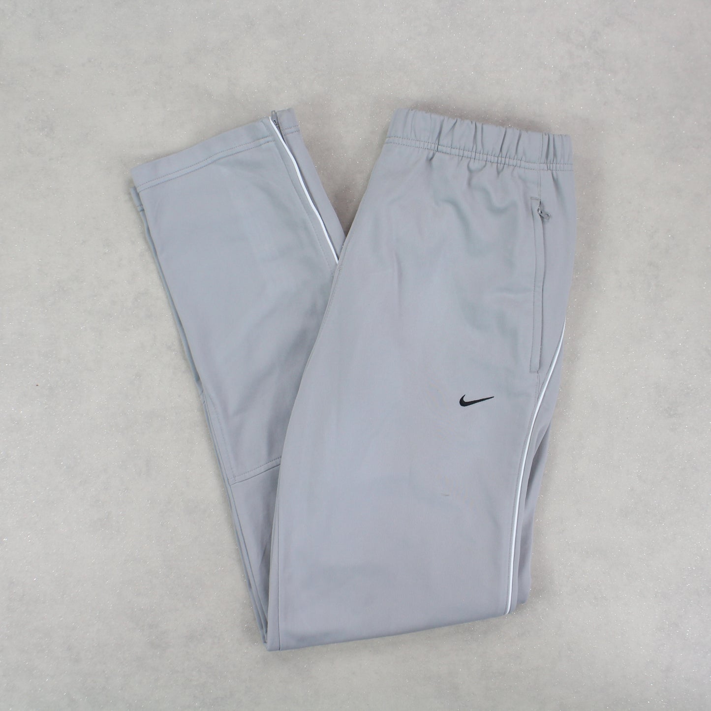 RARE 00s Nike Trackpants Grey - (M)