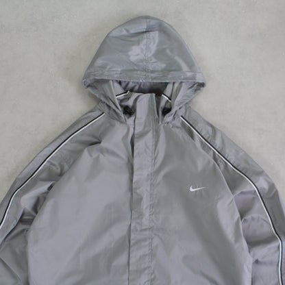 RARE 00s Nike Track Jacket Grey - (M)