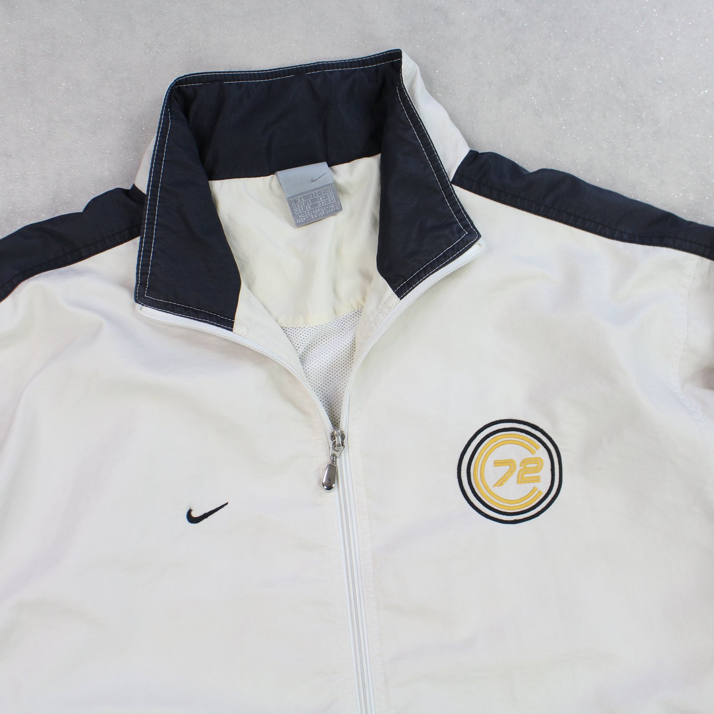 RARE 2000s Nike Cortez Track Jacket Cream - (L)