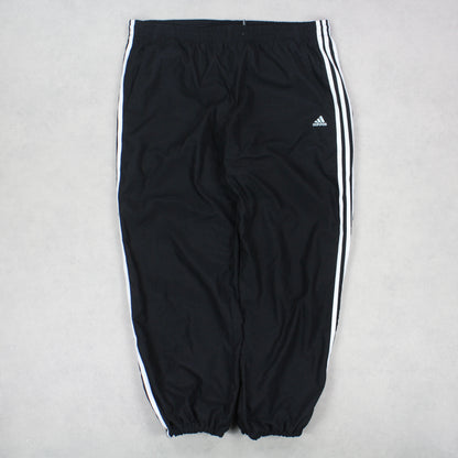 Vintage 00s Adidas Trackpants Black - (XL)