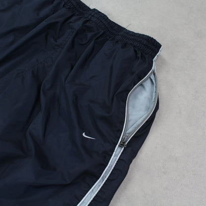 RARE 00s Baggy Nike Trackpants Navy - (M)